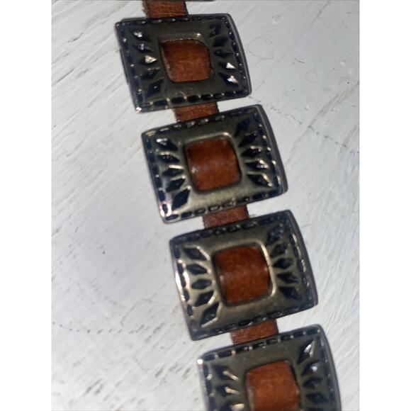 Solid Brass Buckle And Leather Women’s Belt 3804L Made In India - Picture 8 of 8